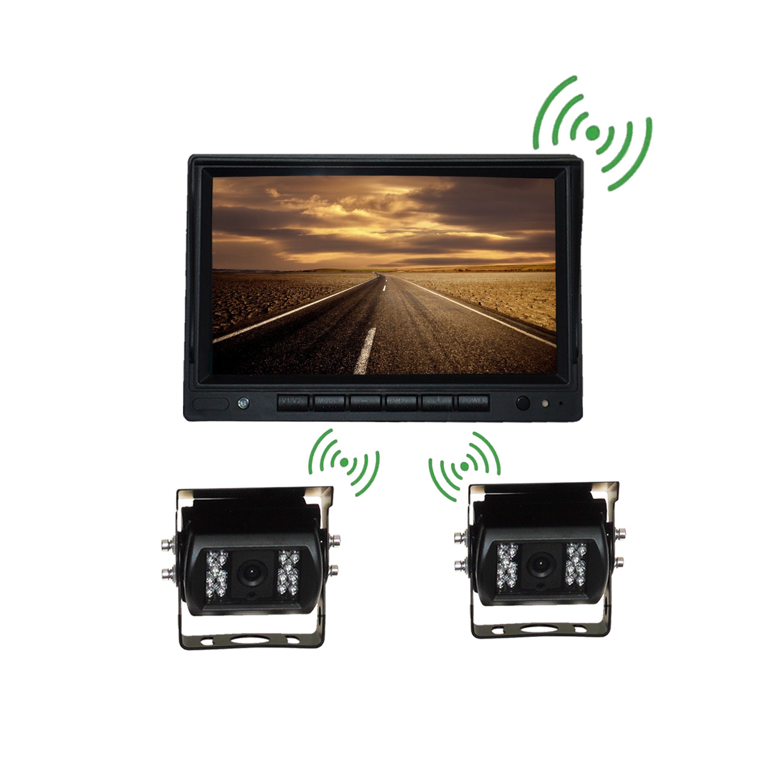 TAFFIO LKW Bus Digital Funkkamera HD Rückfahrsystem Kabellos + 7