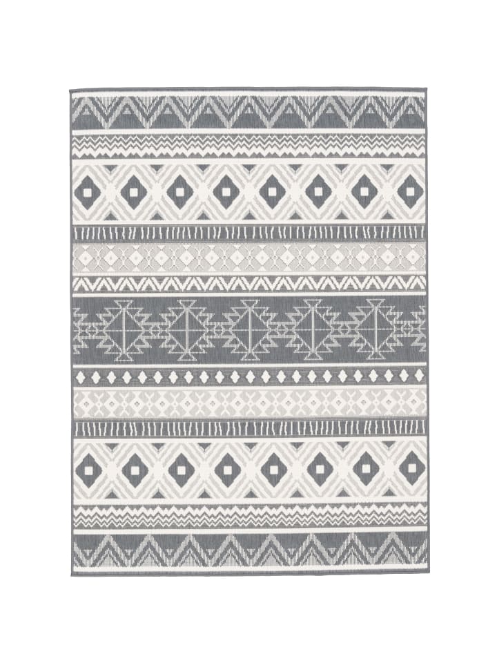 Pergamon In- und Outdoor Teppich Beidseitig Cape Cod  Ethno in Grijs günstig kaufen