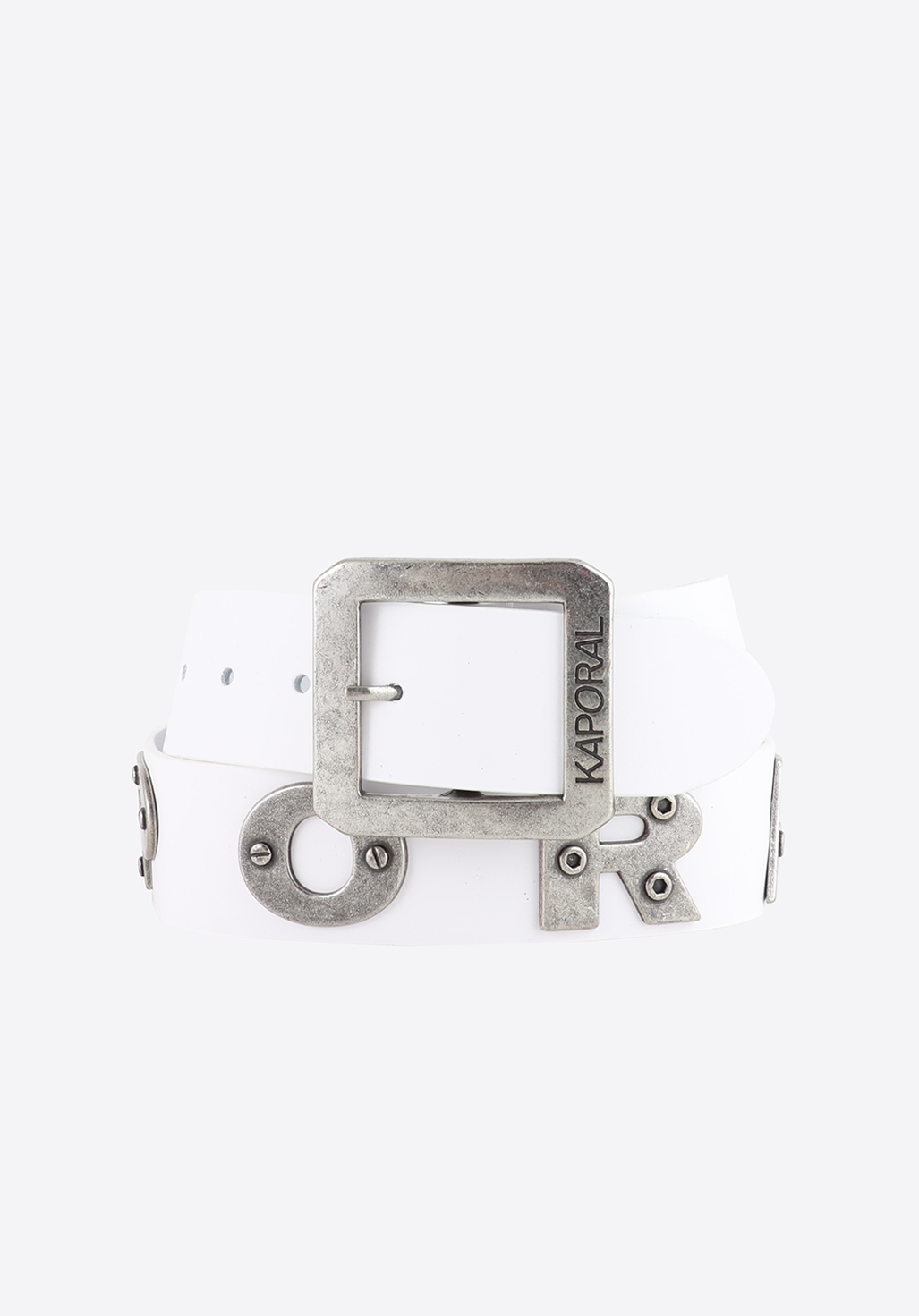 BOLD   Ceinture en cuir blanc Homme