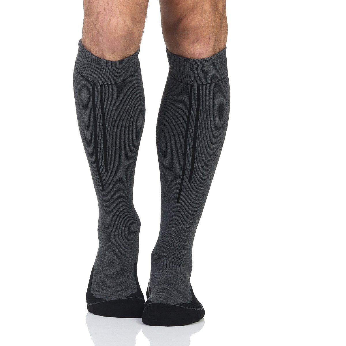 Sockenhimmel Skisocken 4er Pack Herren Thermo- Kniestrümpfe warme Socken Funktionsstrümpfe Vollfrottee, Gepolstert