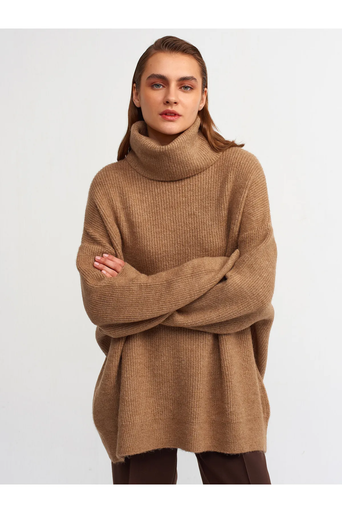 Dilvin  2268 Rollkragenpullover in Karamell