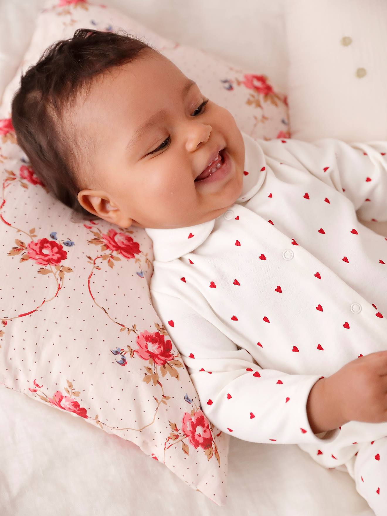 Vertbaudet 3er-Pack Baby Strampler aus Interlock Oeko-Tex - nachtblau
