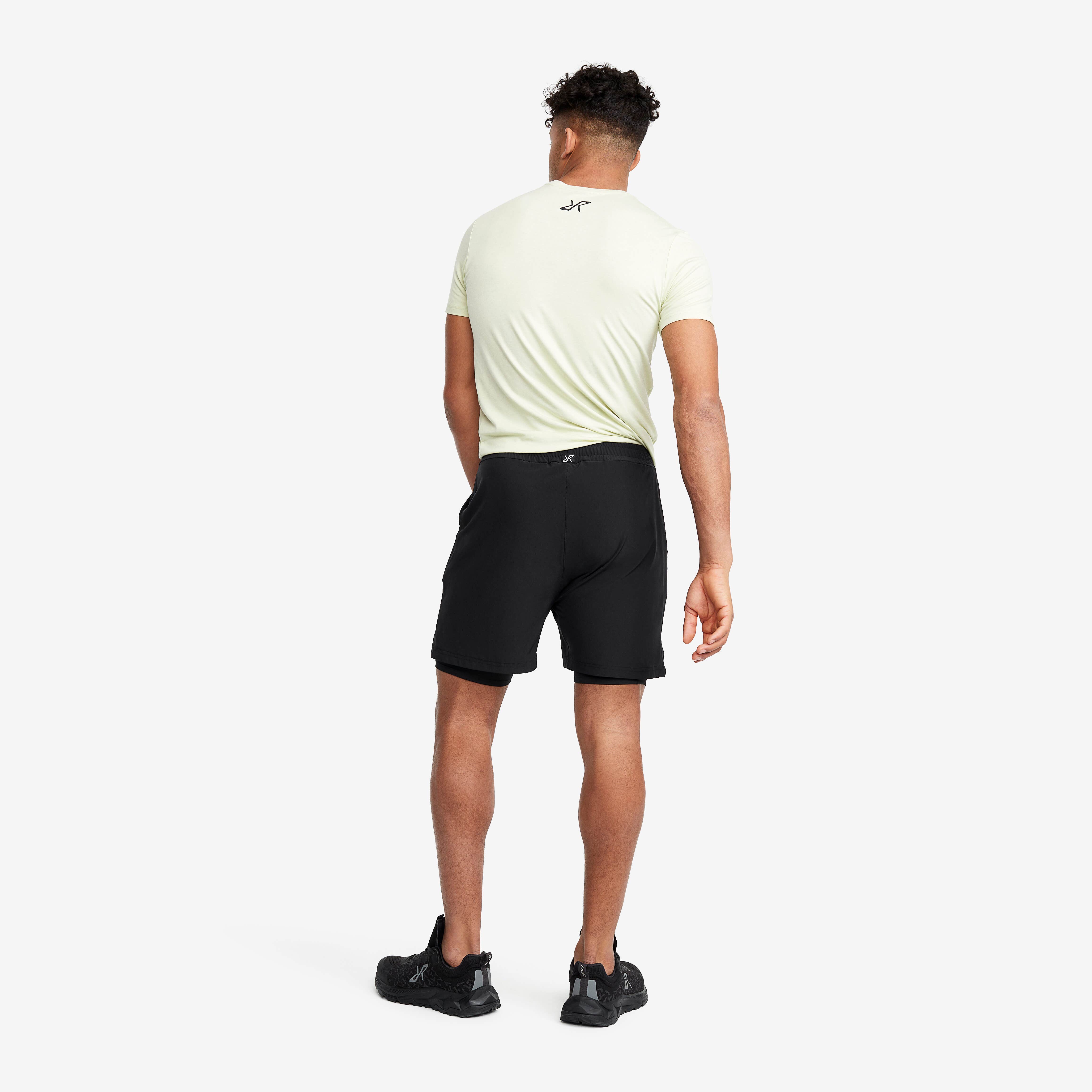 2-in-1 Shorts Homme Black