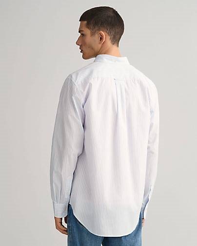 GANT Herren Hemd REG POPLIN STRIPE SHIRT Regular Fit Langarm