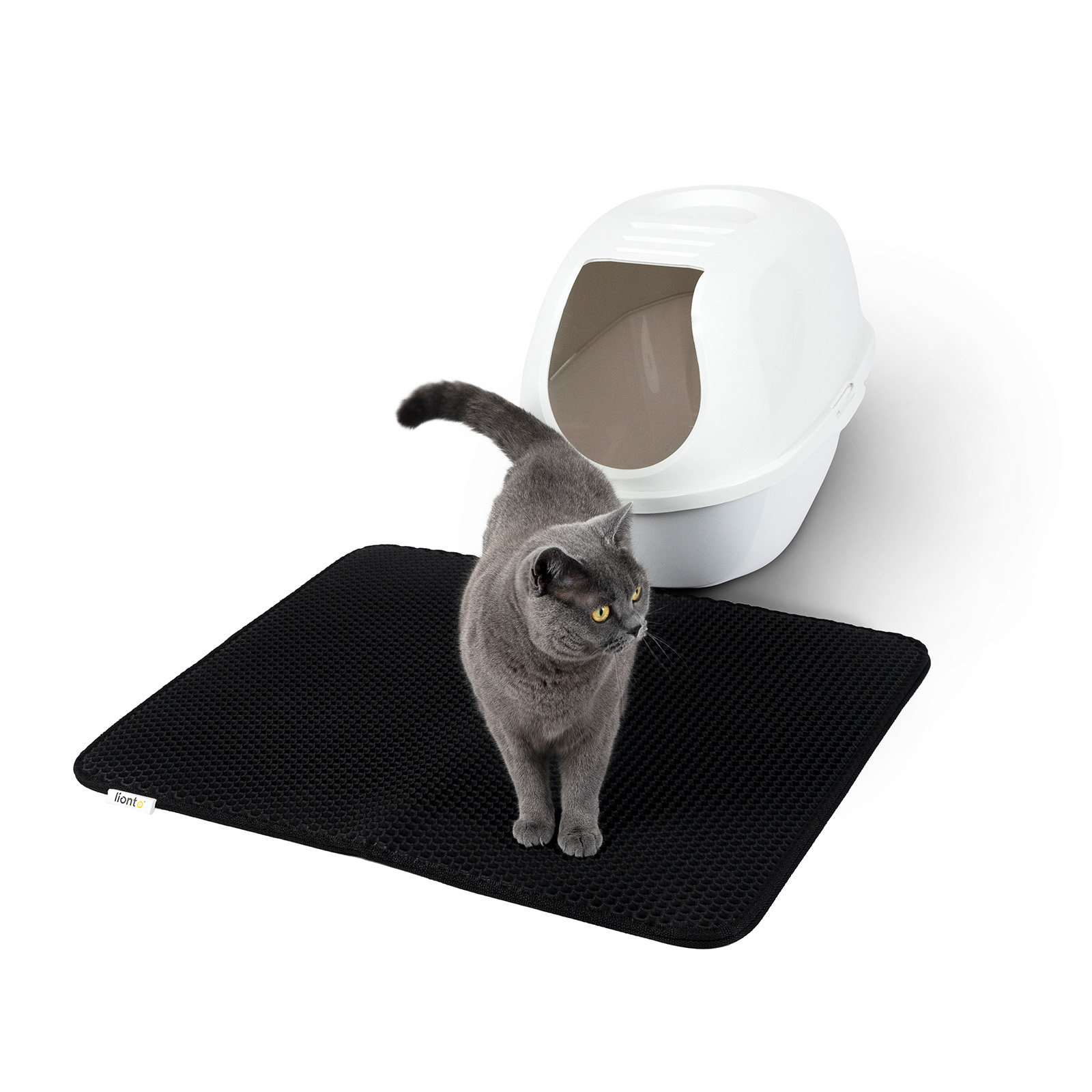 Lionto Toilettenzubehör Lionto doppellagige Katzenstreu-Matte L