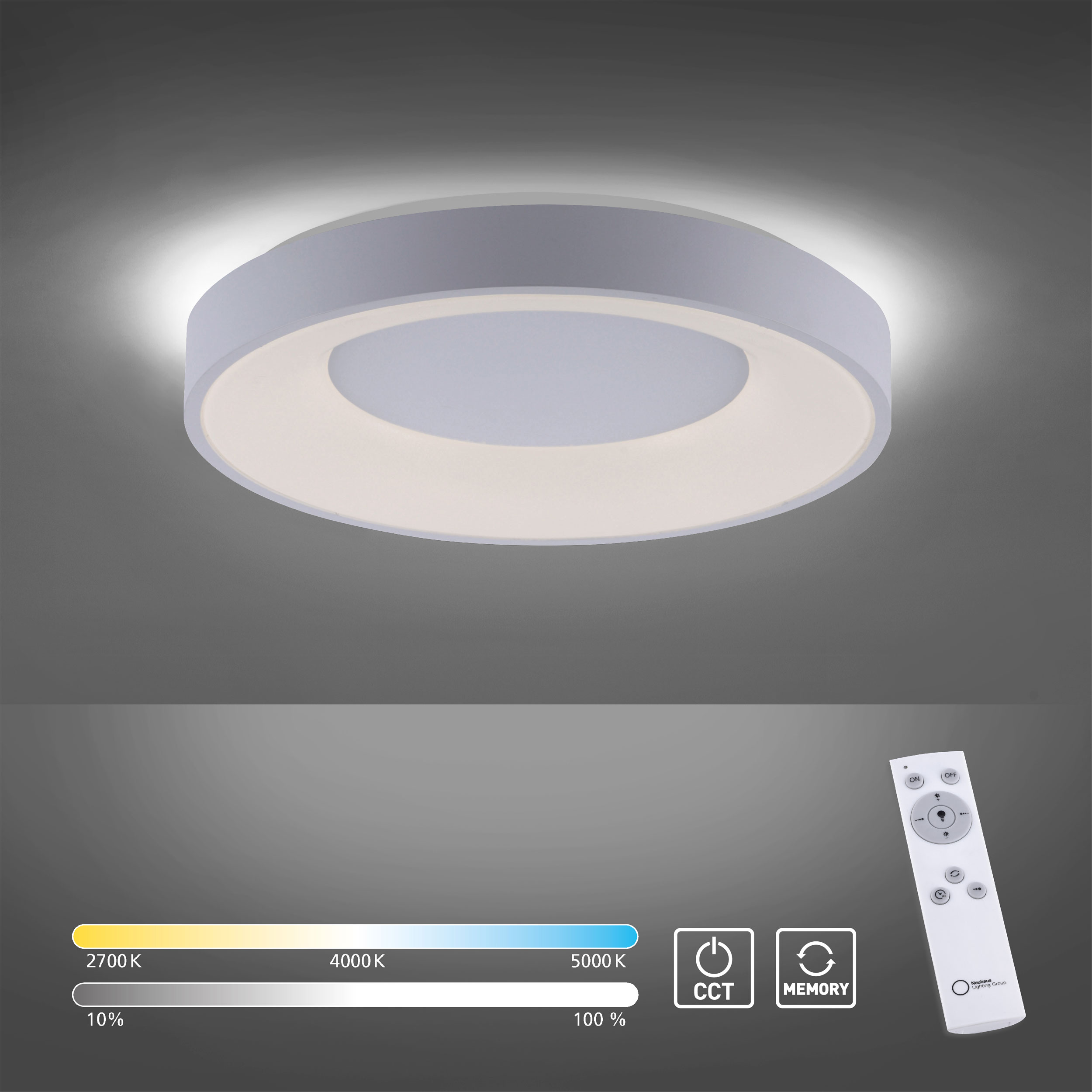 JUST LIGHT.LED-Deckenleuchte 1flg