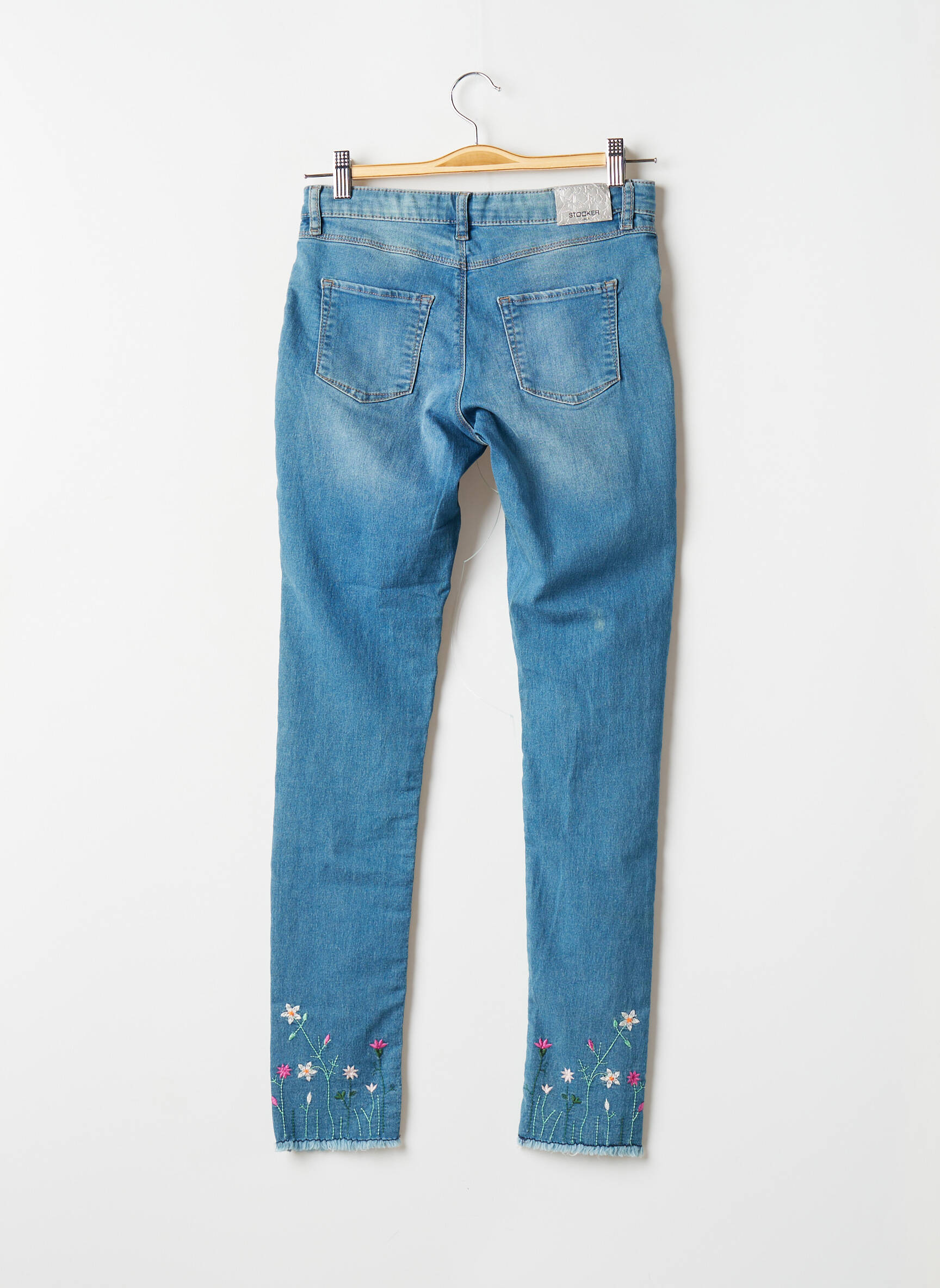 Stooker Jeans Coupe Slim Fille couleur bleu