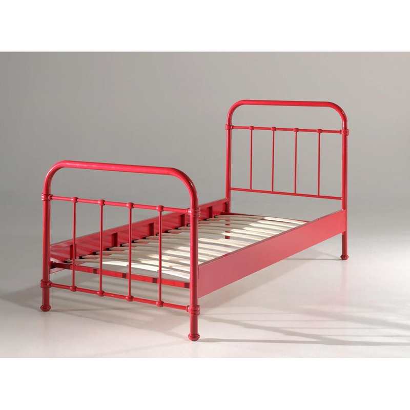 Lit 90x200cm New York rouge