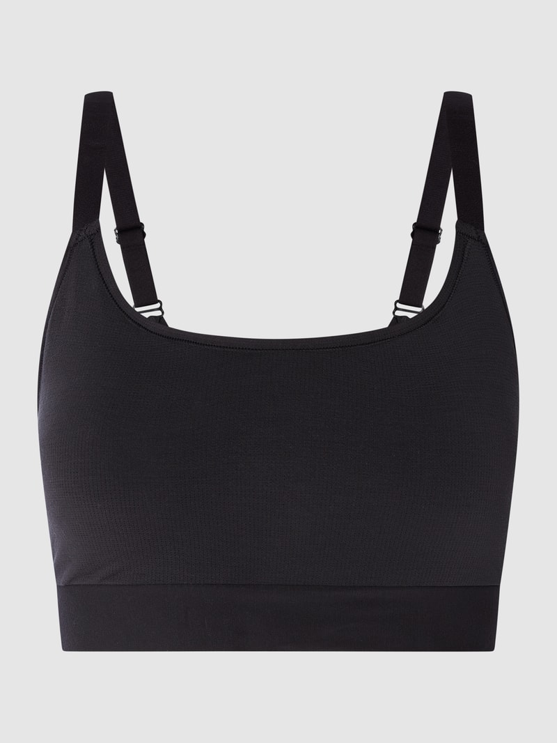 Bralette mit wattierten Cups Modell 'Go Allround' in schwarz