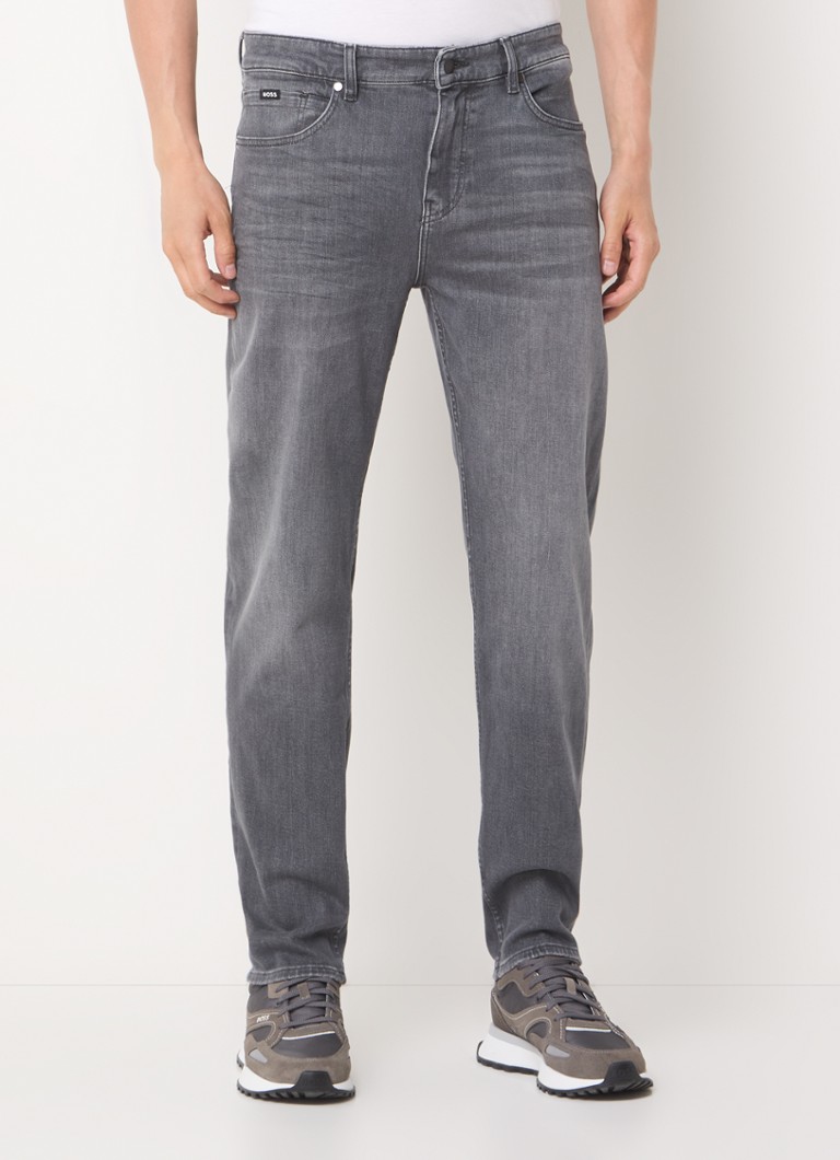 Blugi HUGO BOSS H-Re.Maine slim fit cu efect decolorat