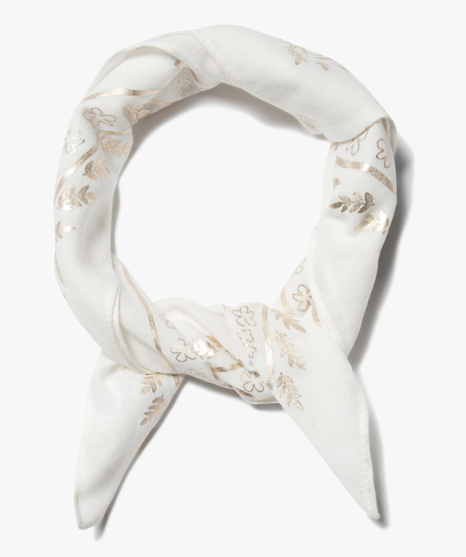 Foulard fille avec motifs fleuris scintillants - LuluCastagn... blanc | GEMO