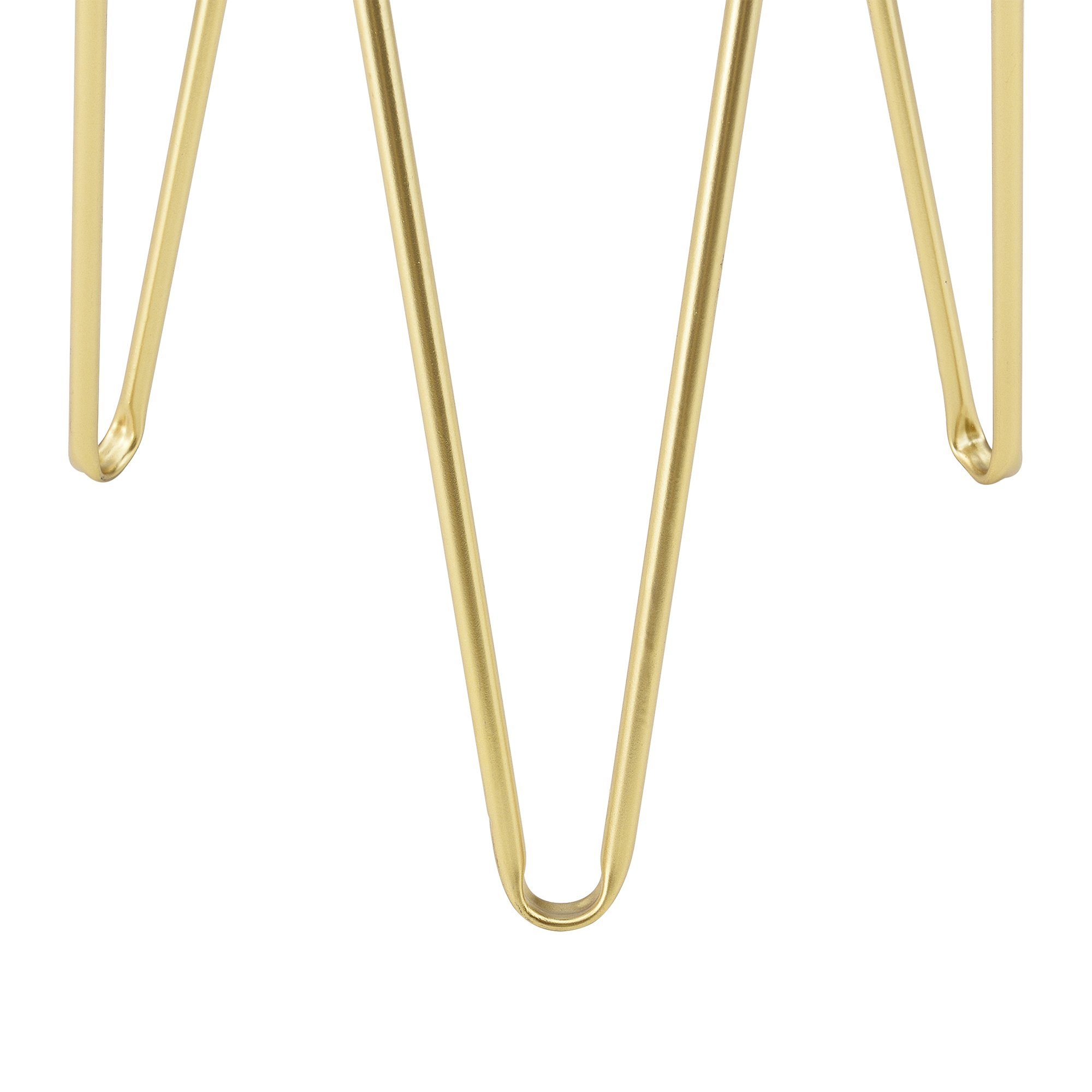 en.casa Blumenständer, Hedera 2er Set Pflanzenständer aus Metall Gold / Schwarz