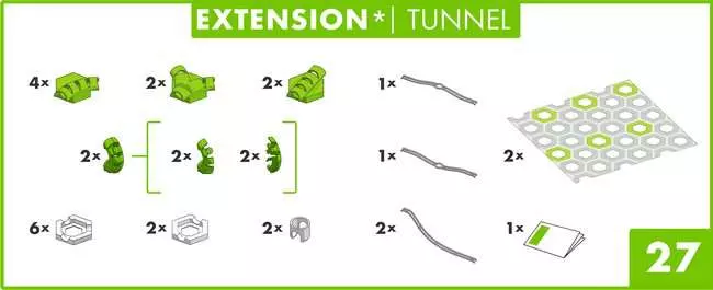 GraviTrax Extension Tunnel - Kugelbahn-Erweiterung für Kinder ab 8 Jahren