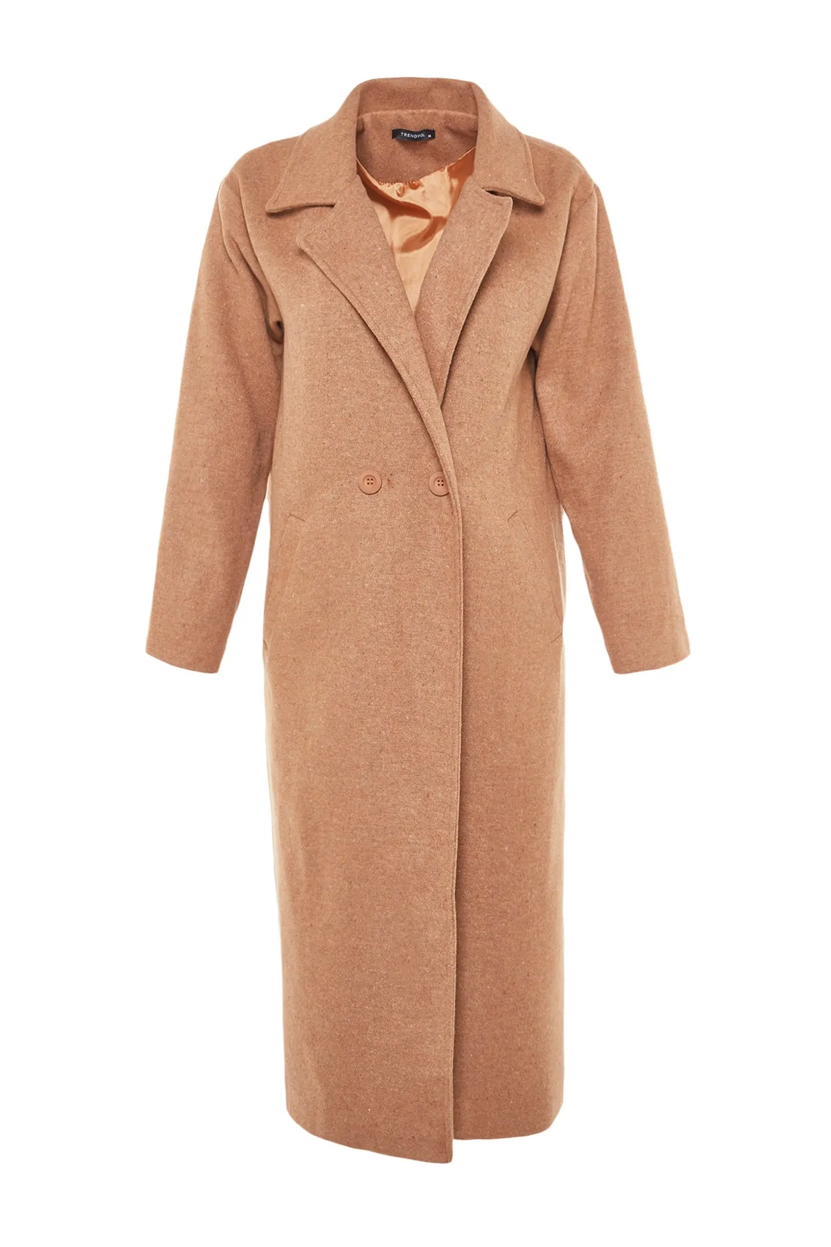 Trendyol Modest  Mantel - Braun - Zweireihig