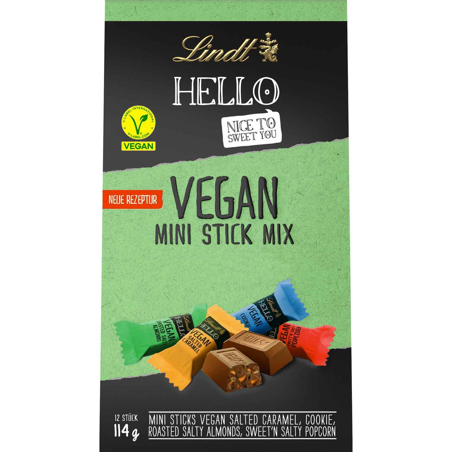 Lindt Hello Vegan Mini Stick Mix 114g
