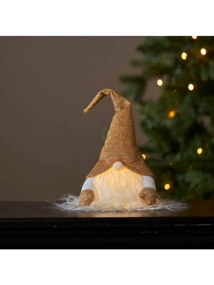 STAR Trading Weihnachtswichtel Joylight, gold, LED, 28cm in Gold günstig kaufen onesize