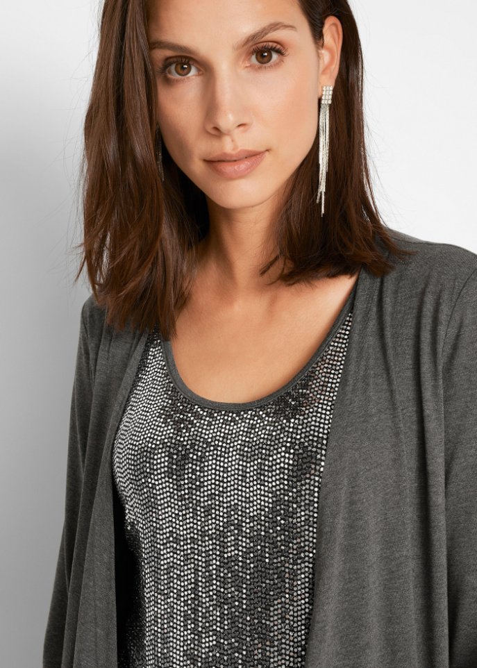 Shirtkleid in Doppeloptik aus nachhaltiger Viskose