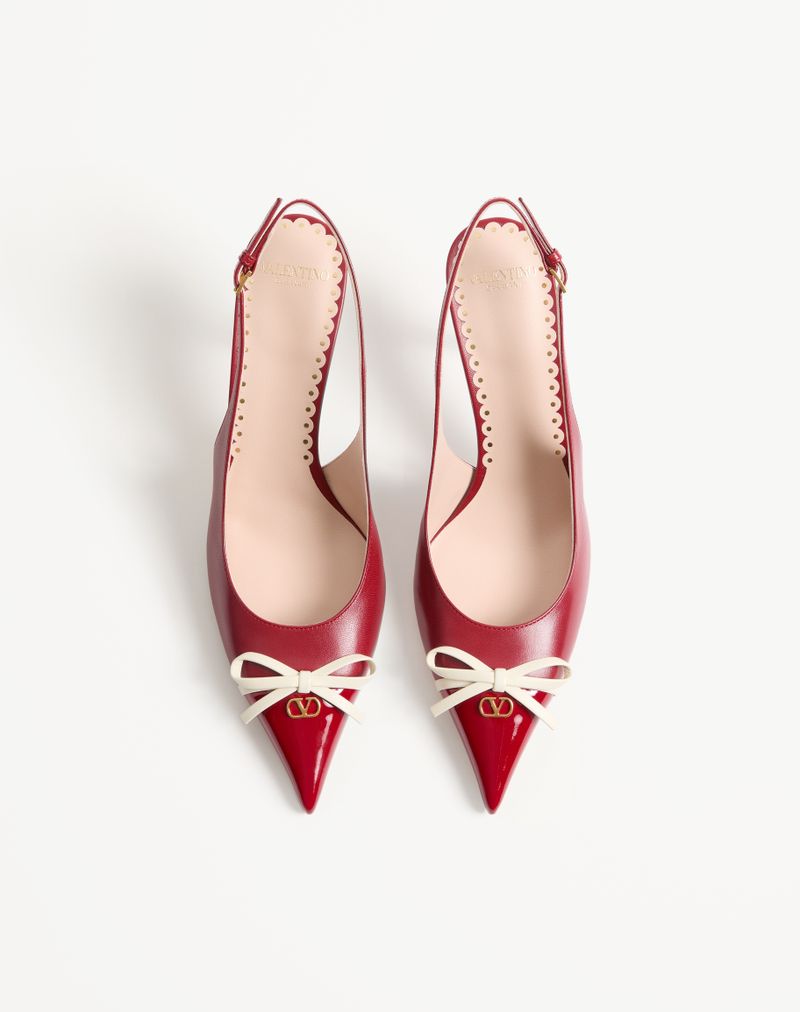 Bepointy 80mm slingback-pumps i laklæder og børnestil