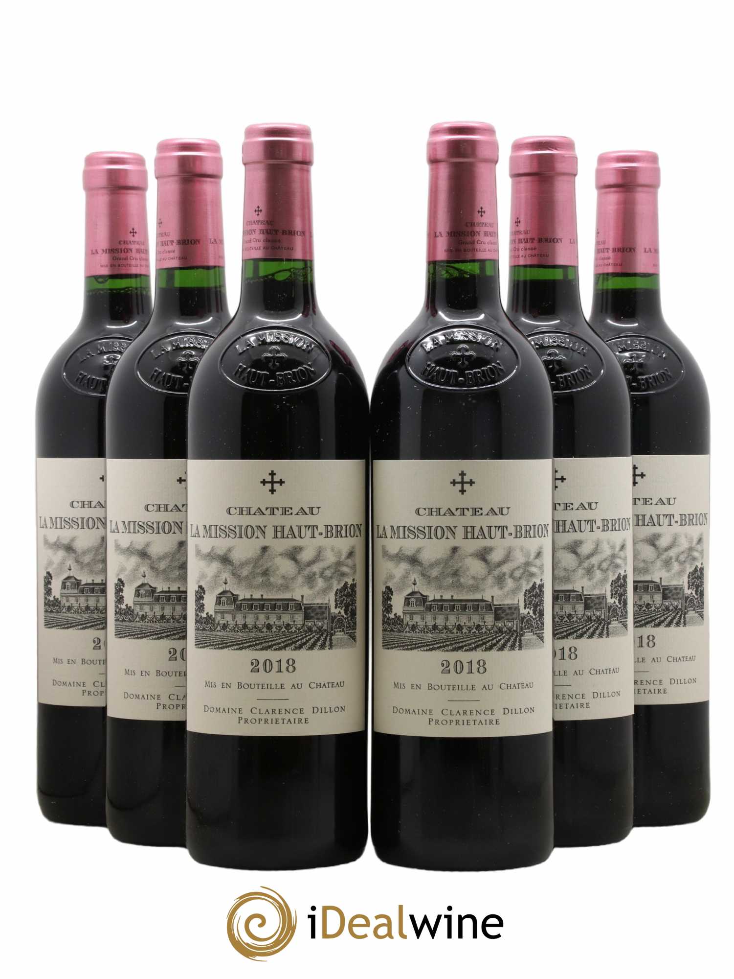 Château La Mission Haut-Brion Cru Classé de Graves  2018 - Lot de 6 Bouteilles