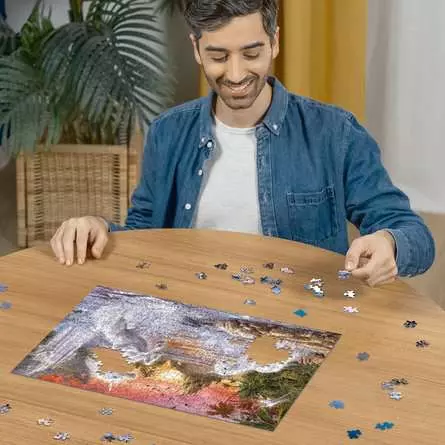 Puzzle 500 Teile - Einhörner am Fluss