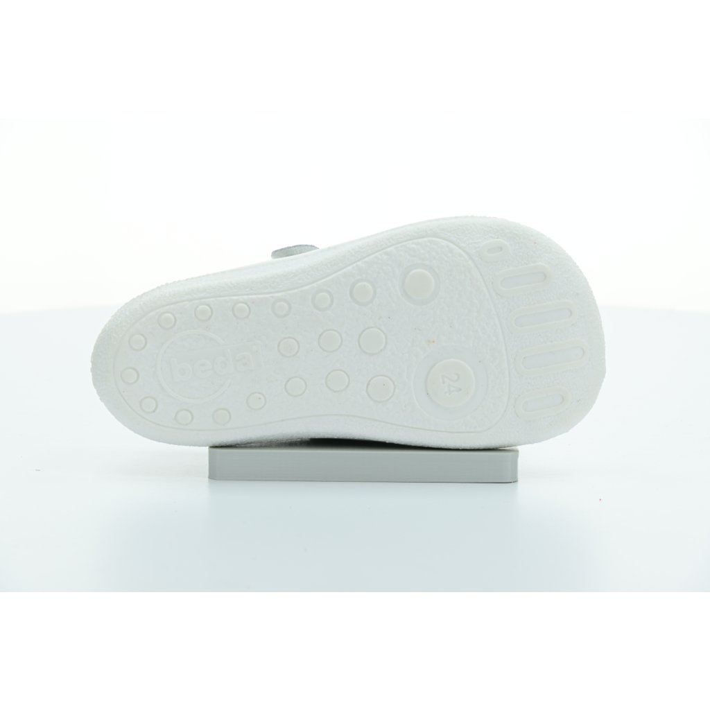 Beda Silberglanz Ballerinas (BF 0001 / BA / Leder)