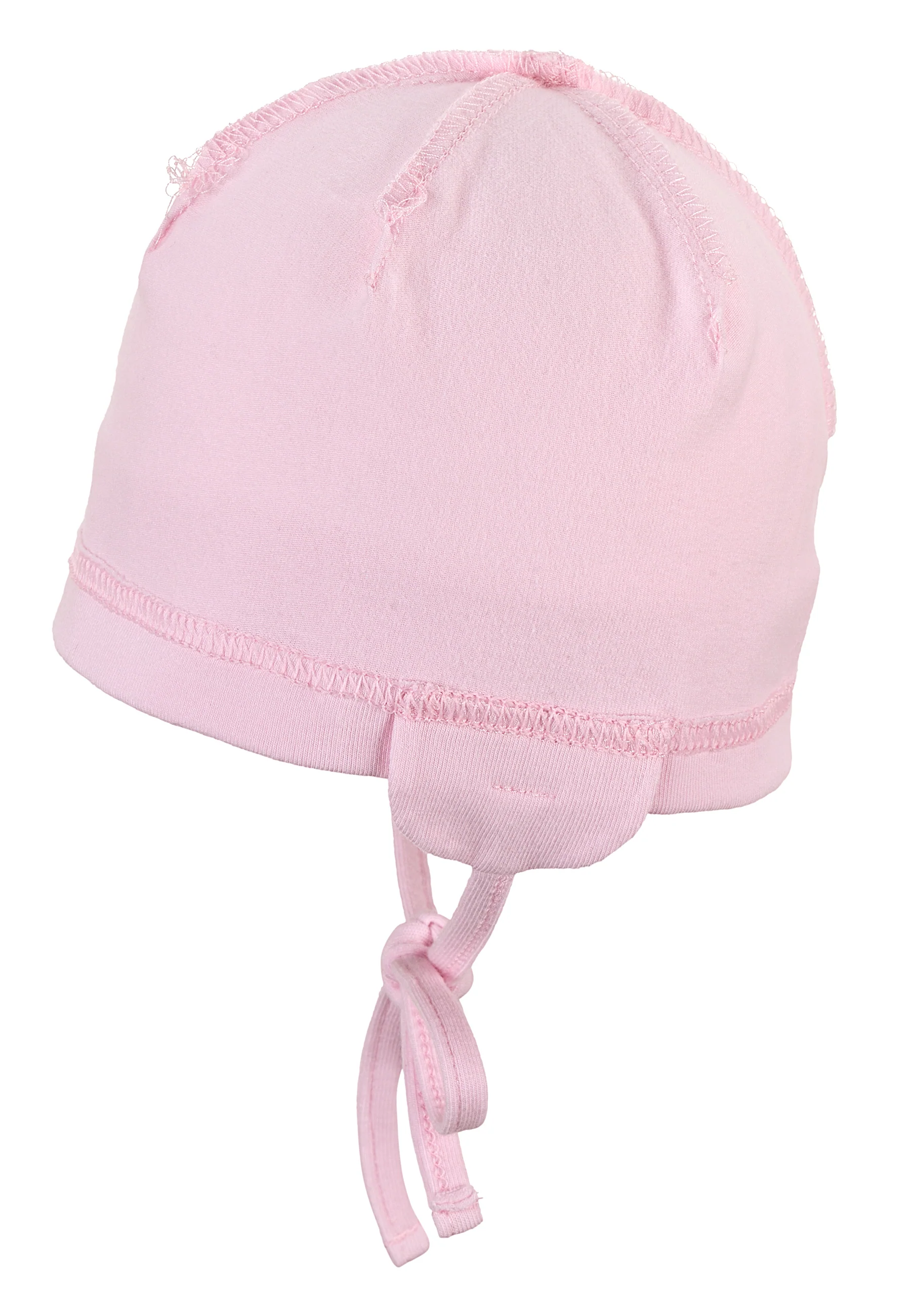 OCS Beanie aus Singlejersey Hellblau, Rosa u. Weiß