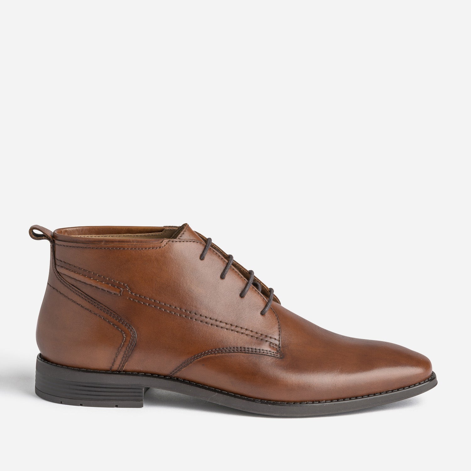Chukka boots cognac en cuir