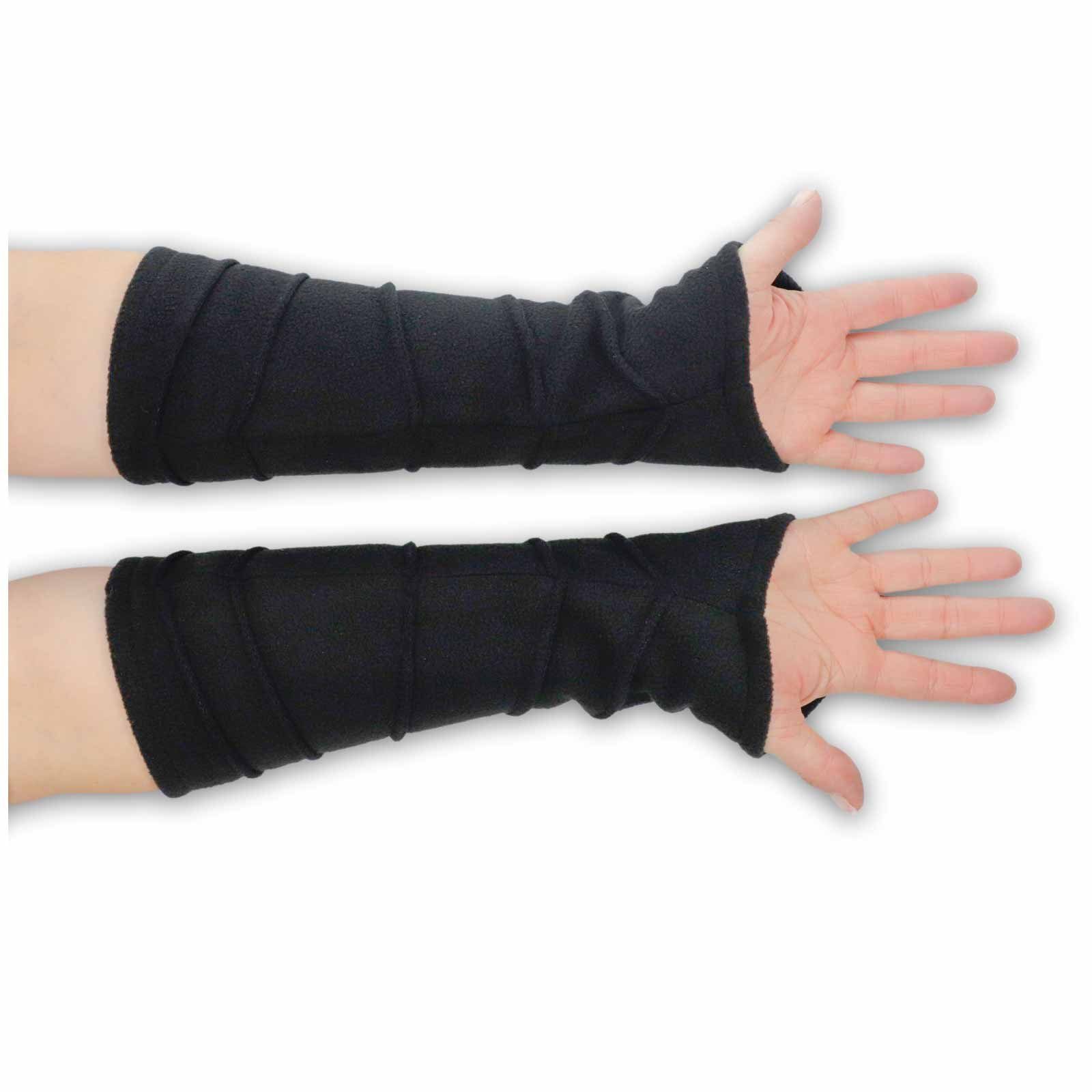 KUNST UND MAGIE Armstulpen Kunst&Magie Damen Armstulpen Fleece Stulpen Handwärmer Handschuhe