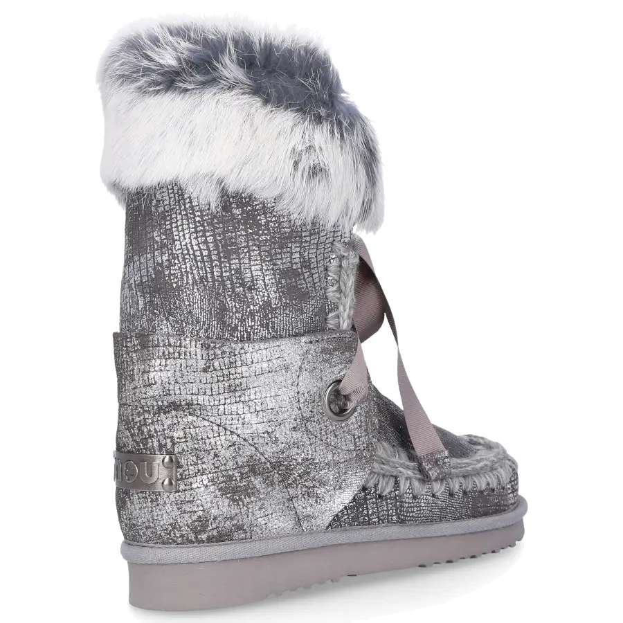 MOU - Snowboots LACE gefüttert - grau