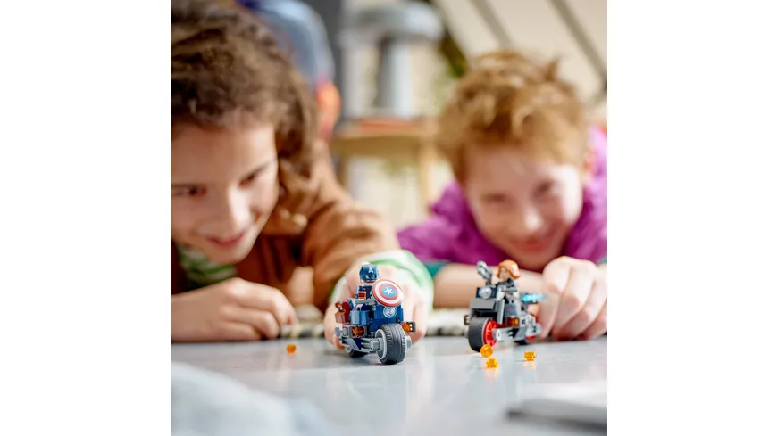 LEGO Marvel 76260 Black Widows & Captain Americas Motorräder Spielzeug