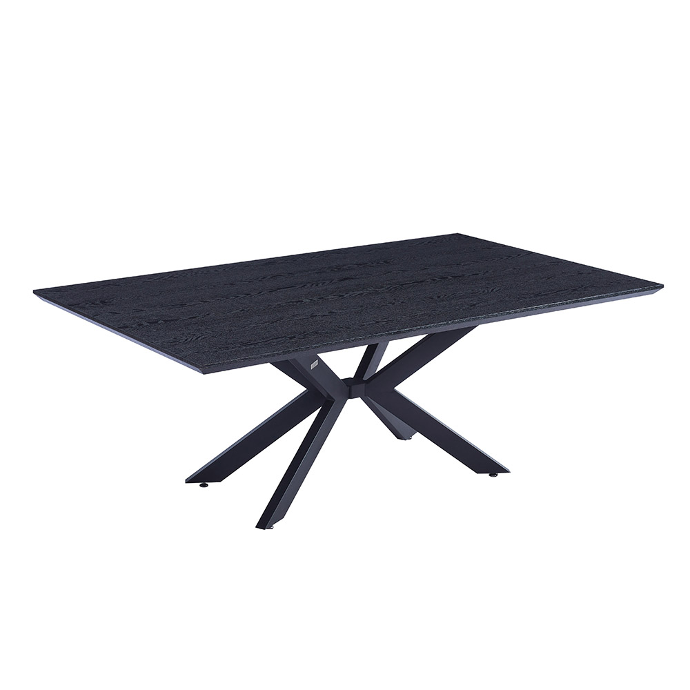 Home Deluxe HOME DELUXE Esstisch Eckig AVENCIA inkl. Sternfuß - 200 x 120 cm Dark Oak