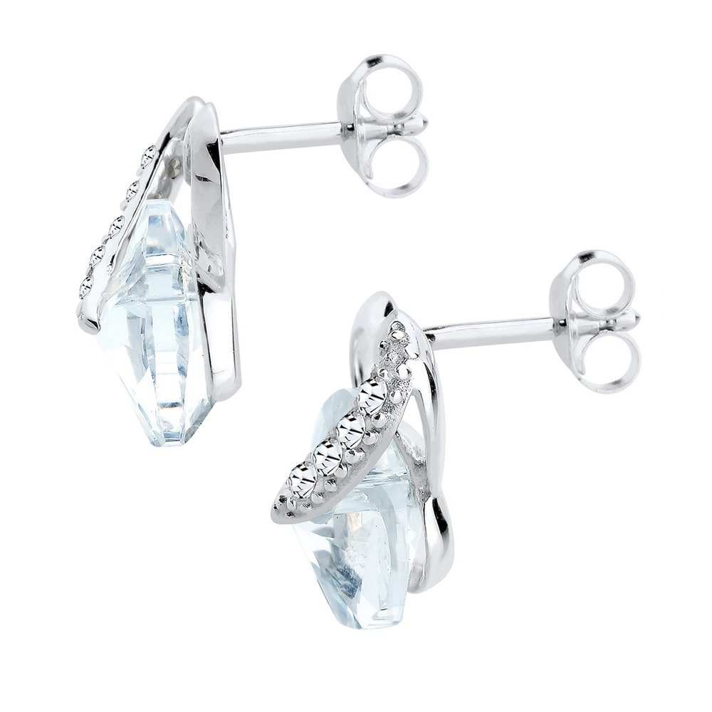 Elli Elli Boucles d'Oreilles Herz Liebe Kristalle 925 Silber Honey Boucles d'oreilles