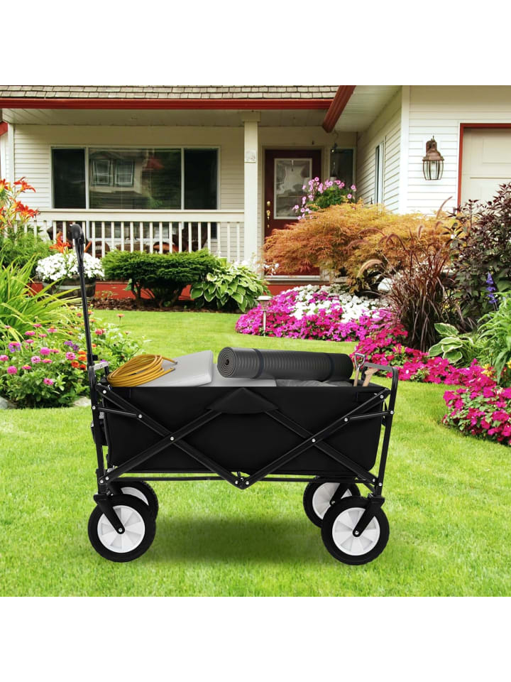 COSTWAY Bollerwagen faltbar in Schwarz günstig kaufen onesize