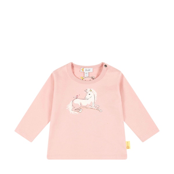 T-Shirt langarm, rosa für Mädchen
