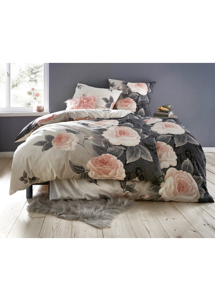 Bettwäsche mit Blumen Design
