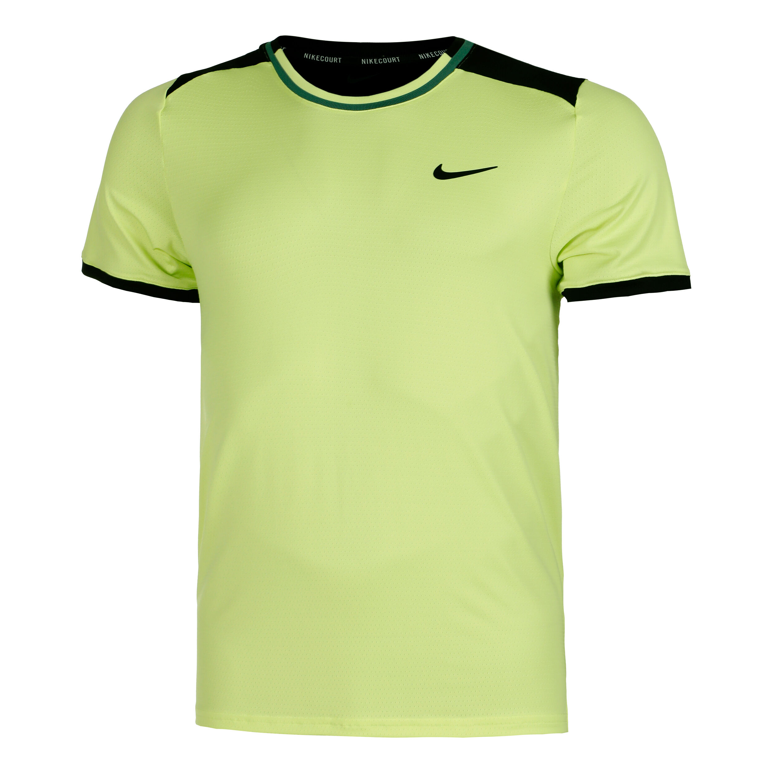 Court Dri-Fit Advantage T-Shirt Herren - Zitronengelb, Schwarz
