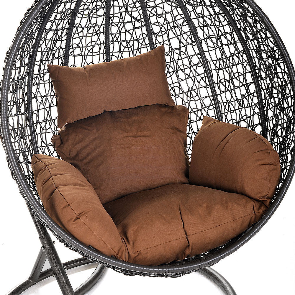 Home Deluxe Polyrattan Hängesessel CIELO - Kissen