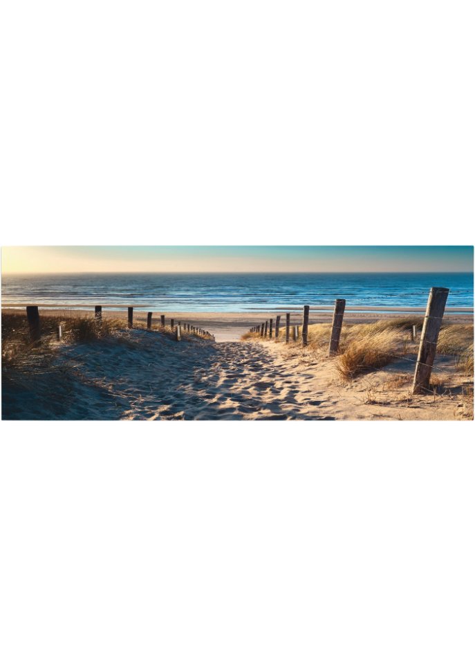 Schlüsselbrett mit Weg zum Strand