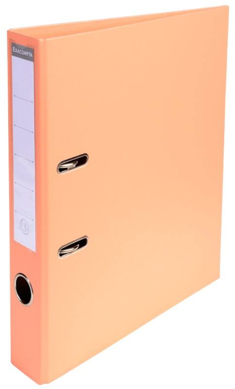 Exacompta Prem Touch Ordner DIN A4 50 mm Lachs 2 Ringe 53505E Pappkarton, PP (Polypropylen) Hochformat 10 Stück