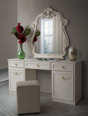 Interdesign24 Schlafzimmer-Set Noana, im klassischen Barock Stil Beige Farben 7-Teilig