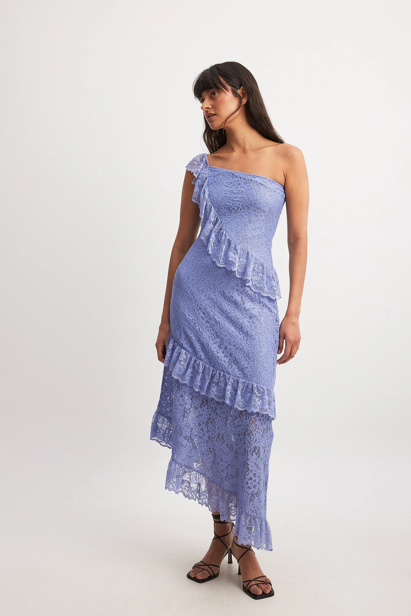 Midikleid mit Spitze