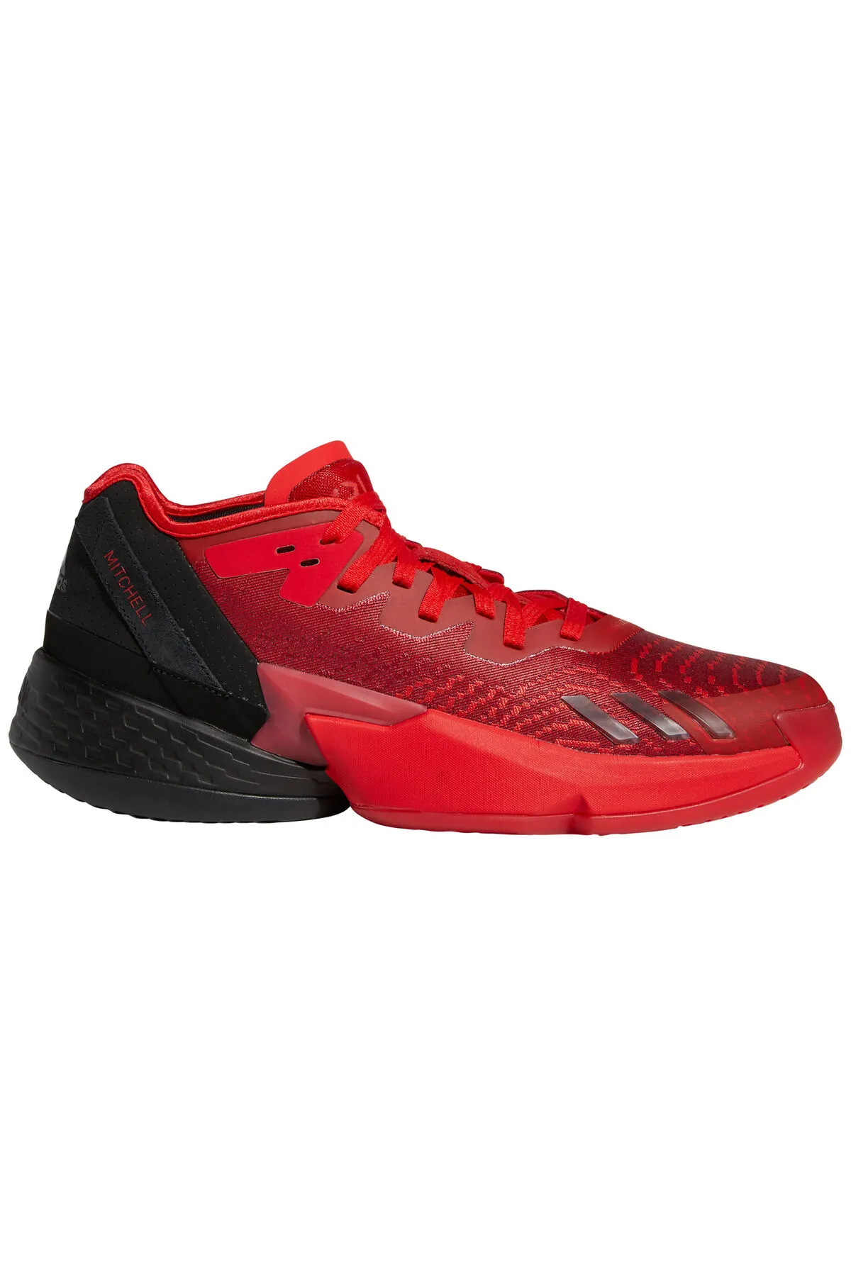 adidas  Basketballschuhe - Rot - Flacher Absatz