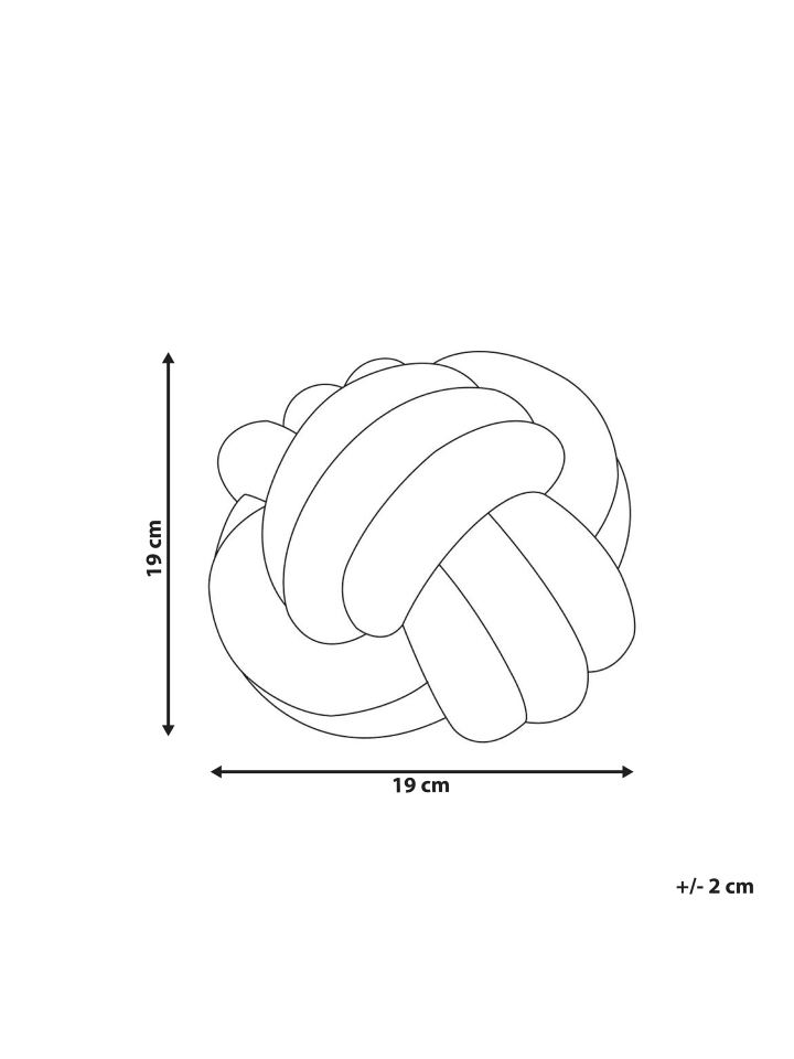 Beliani Dekokissen MALNI in Weiß - (W) 19 x (H) 19 x (L) 19 cm günstig kaufen onesize