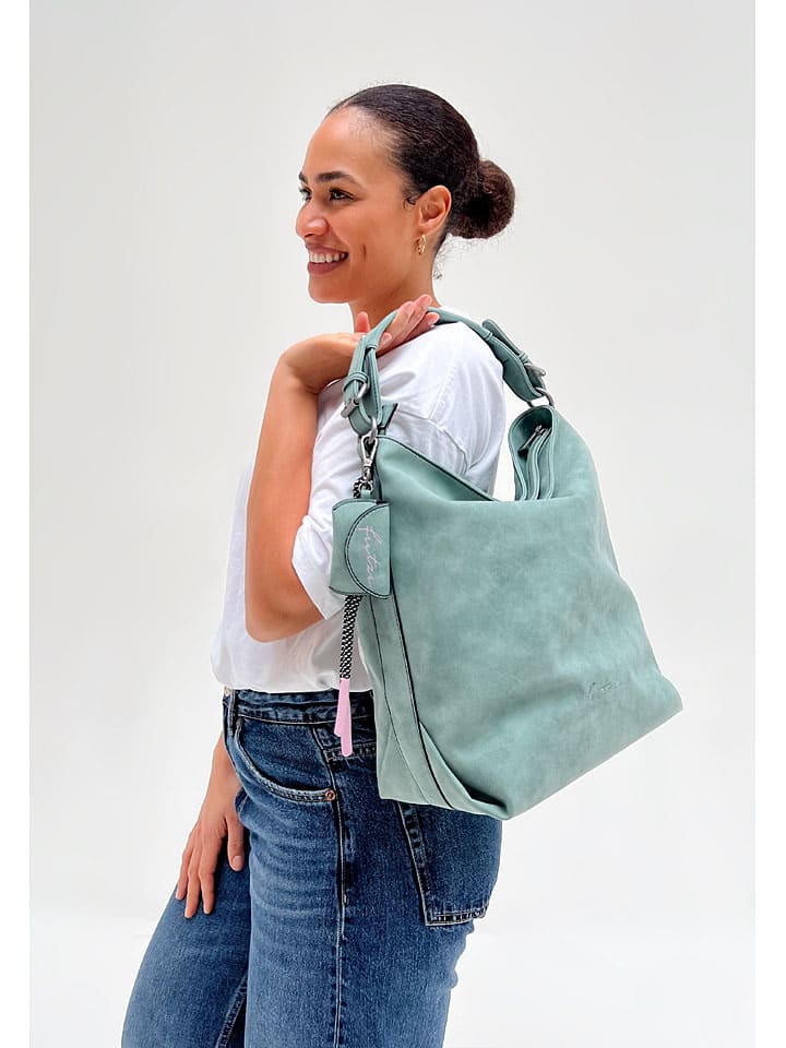 Fritzi aus Preußen Schultertasche in Türkis - (B)15 x (H)32 x (T)34 cm günstig kaufen onesize