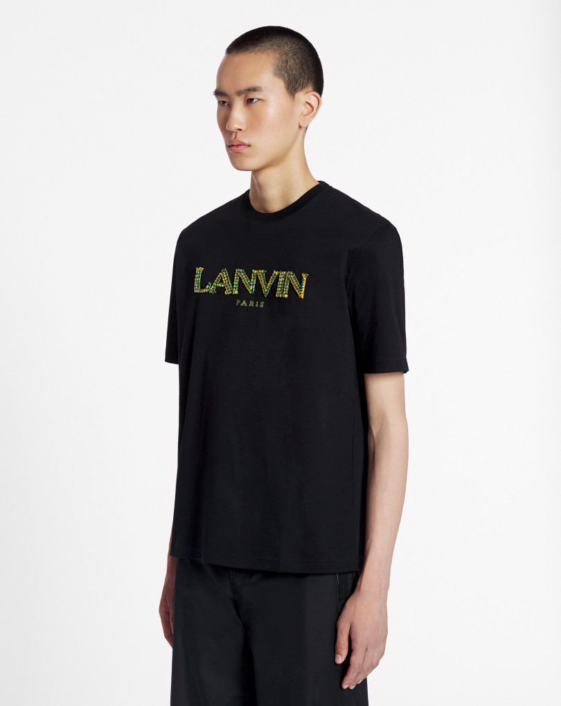 T-SHIRT CLASSIQUE BRODÉ RAPHIA LANVIN PARIS