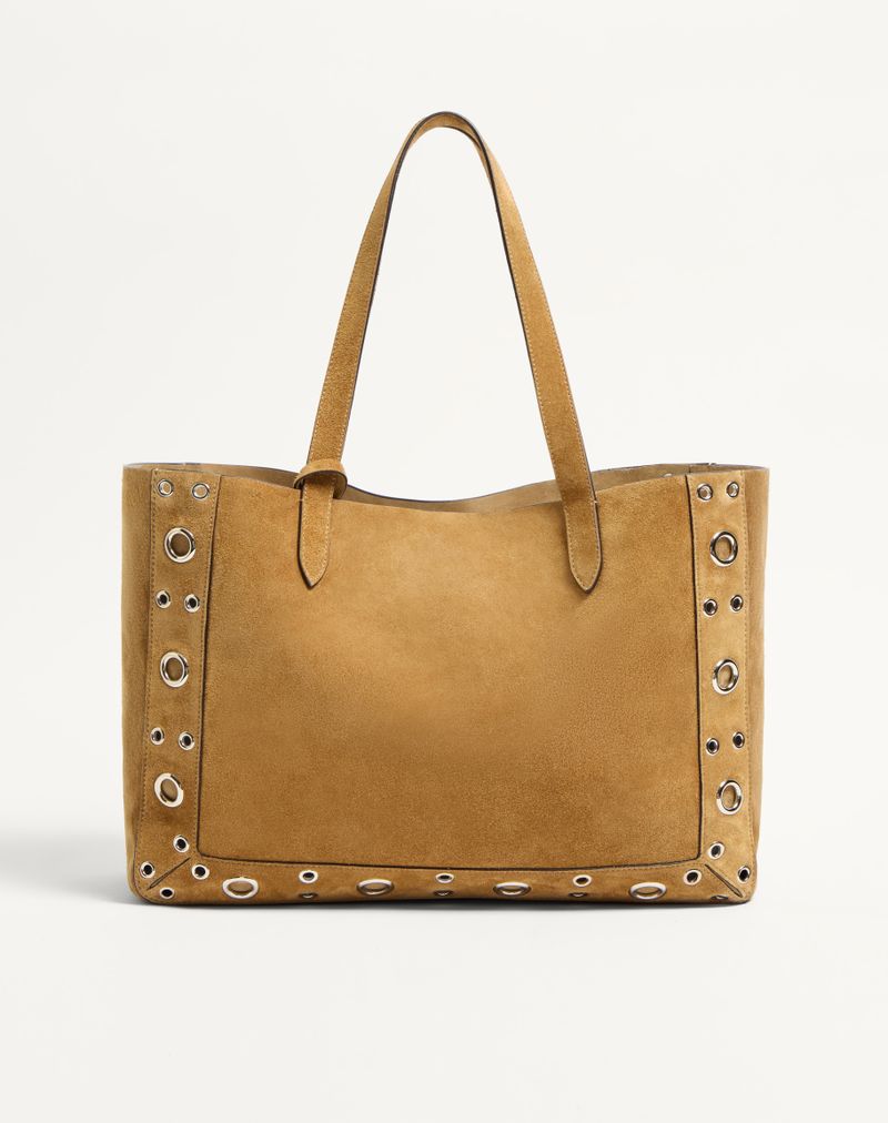 Valentino Garavani Nellcôte Medium Suede Shopping Bag