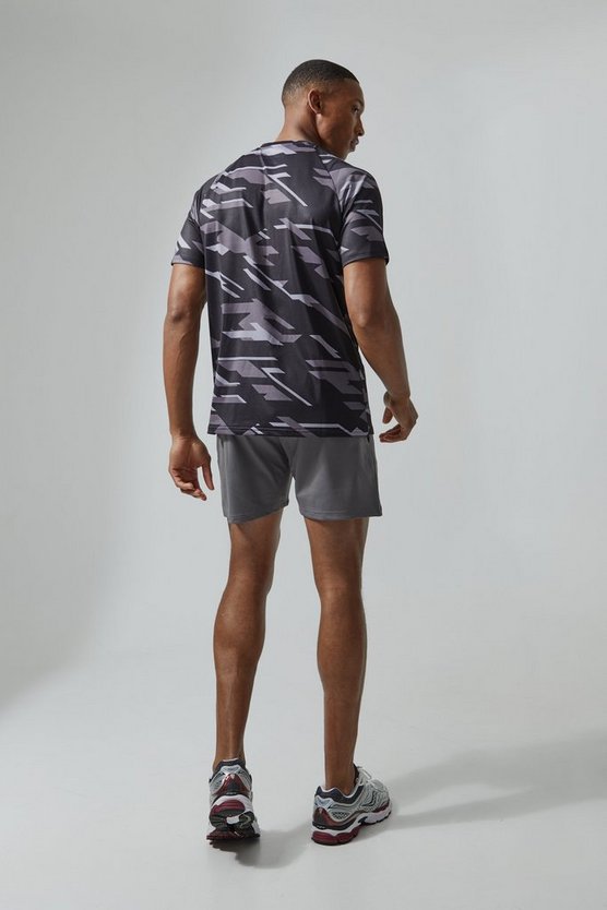Man Active T-Shirt mit Print