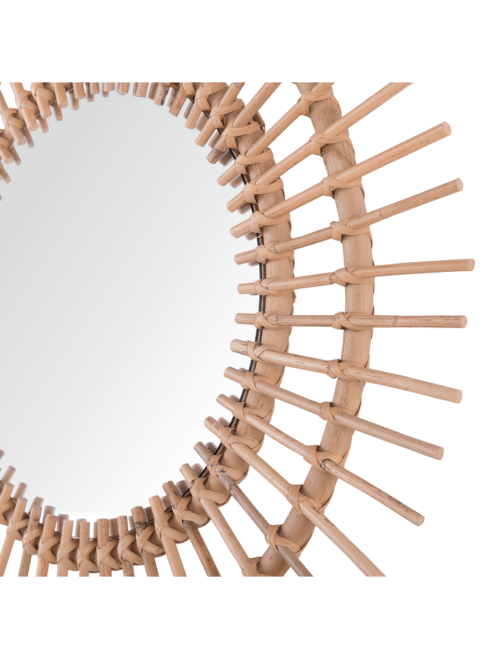 Beliani Dekospiegel STENEN in /Beige - (W) 76 x (H) 76 x (L) 3 cm günstig kaufen onesize