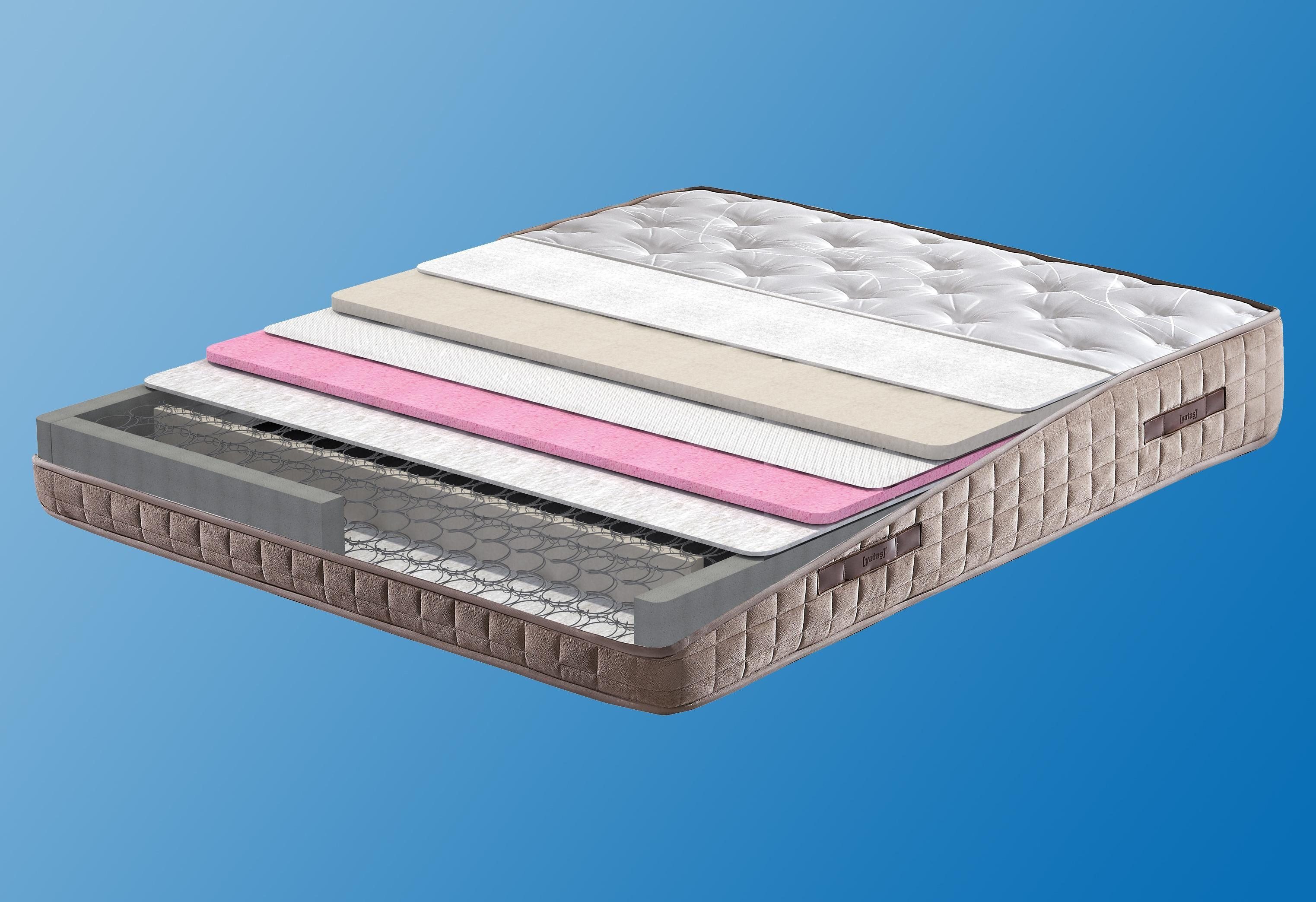 Bonnellfederkernmatratze Majestät Luxus, Yatas Bedding, 30 cm hoch, einzigartiges Matratzendesign, als Wendematratze nutzbar