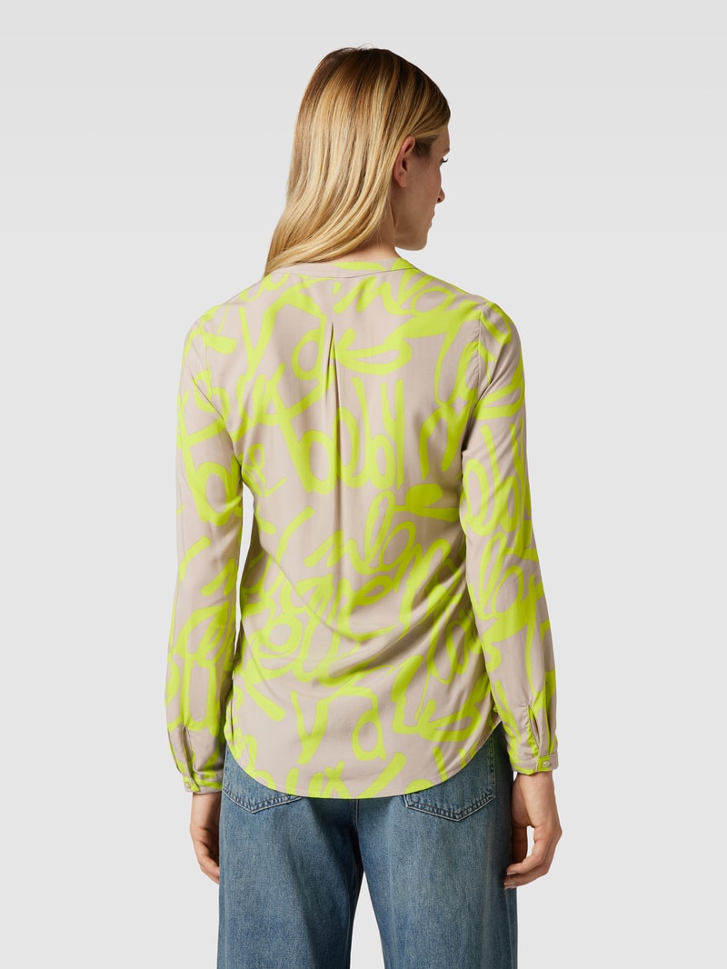 Blusenshirt mit Allover-Muster in beige